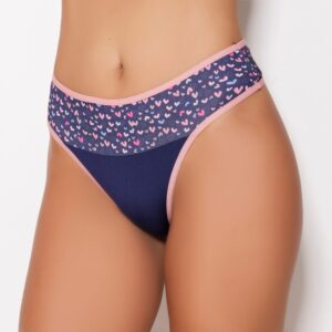 Calcinha Fio Dental com Cós Estampado Super Confortável