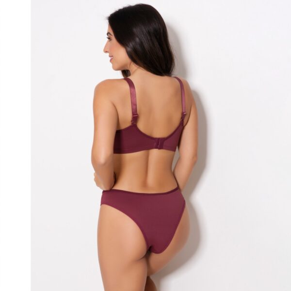 Conjunto Lingerie Microfibra Sutiã Sem Bojo e Calcinha Renda - Imagem 7