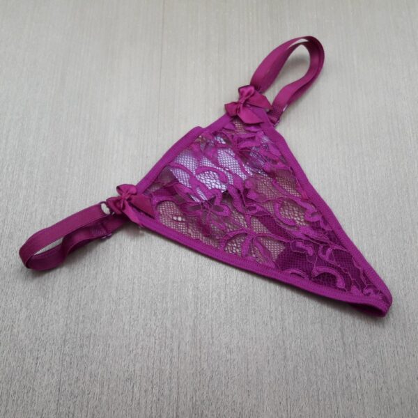 Calcinha Fio Dental Sexy Bijuteria Traseira de Cobra - Imagem 8