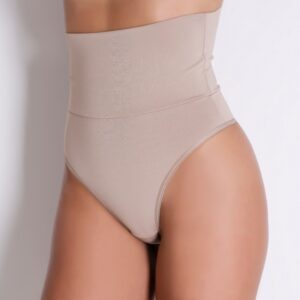 Cinta Modeladora Calcinha Fio Dental Suplex com Compressão