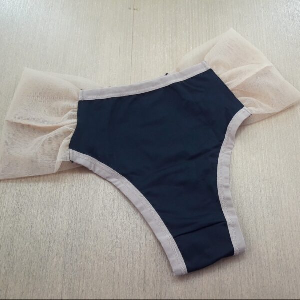 Conjunto Lingerie Sensual em Tule e Poliamida Sem Bojo - Imagem 6
