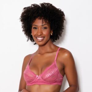 Sutiã Sem Bojo Sensual em Renda Delicada e Alças Ajustáveis