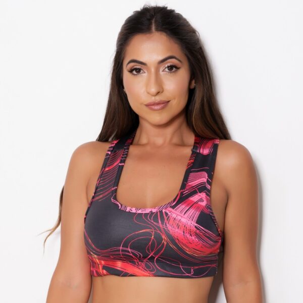 Top Fitness Academia Nadador Cirrê Liso ou Estampado