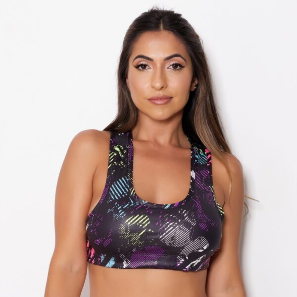 Top Fitness Academia Nadador Cirrê Liso ou Estampado - Imagem 7