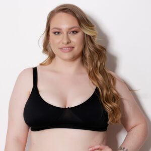 Sutiã Plus Size Microfibra com Alças Largas Ajustáveis