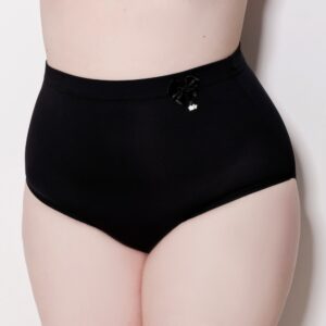 Calcinha Plus Size Microfibra Cintura Alta e Elástico Largo