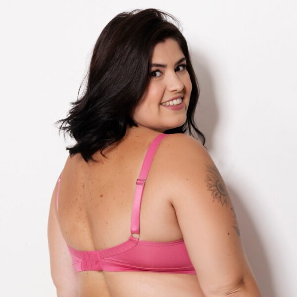 Sutiã Plus Size com Bojo Arco e Alças Largas Reguláveis - Imagem 2
