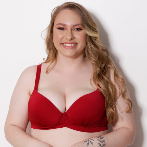 Sutiã Plus Size com Bojo Arco e Alças Largas Reguláveis - Imagem 7