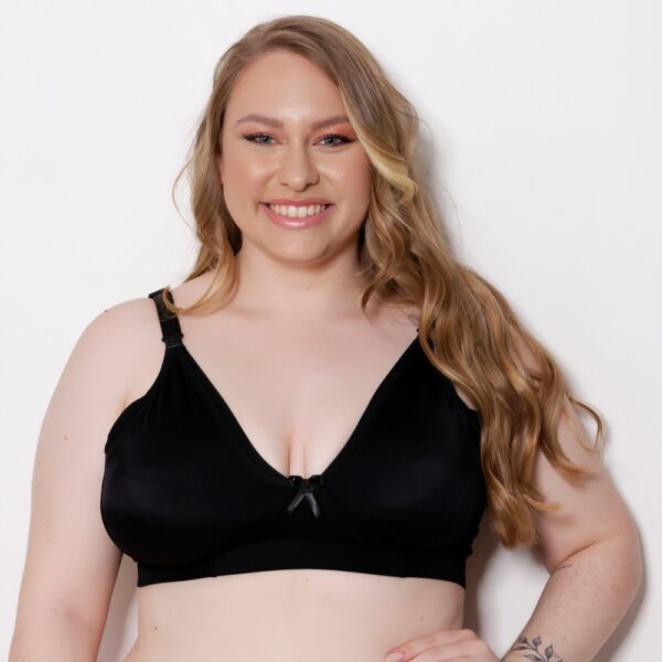 Sutiã Plus Size Sem Arco Amamentação com Frente Destacável - Imagem 4