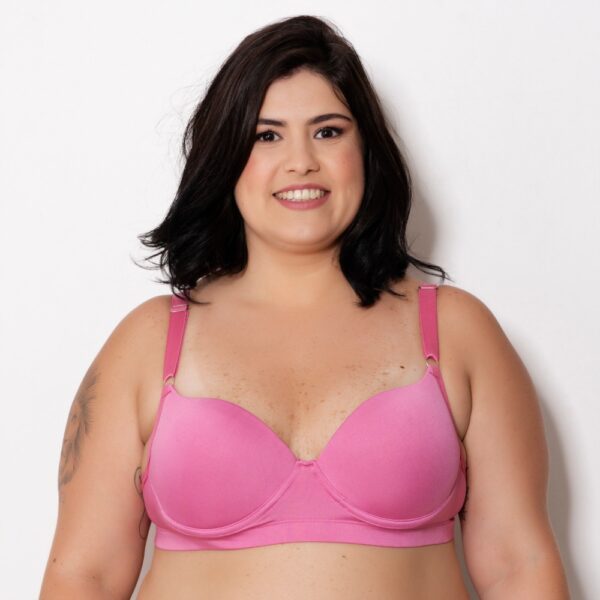Sutiã Plus Size em Microfibra Reforçado com Bojo e Arco - Imagem 3