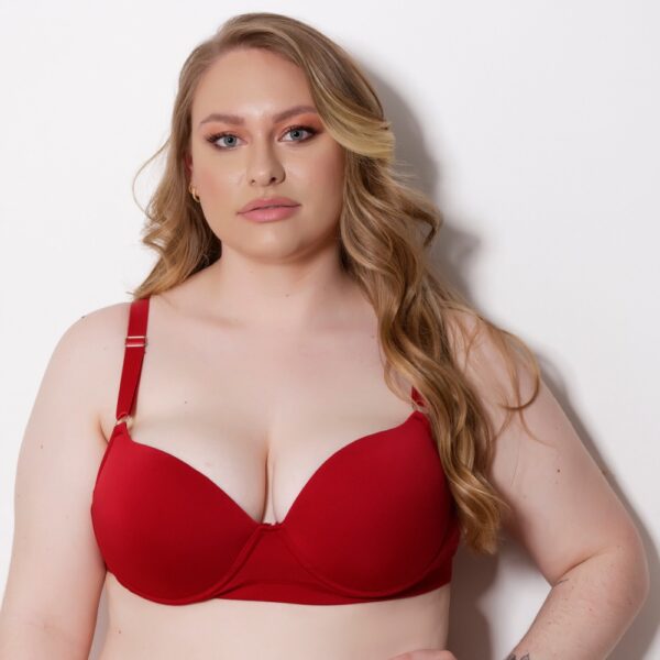 Sutiã Plus Size em Microfibra Reforçado com Bojo e Arco - Imagem 5