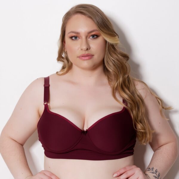 Sutiã Plus Size Microfibra Reforçado com Bojo e Arco de Metal - Imagem 3