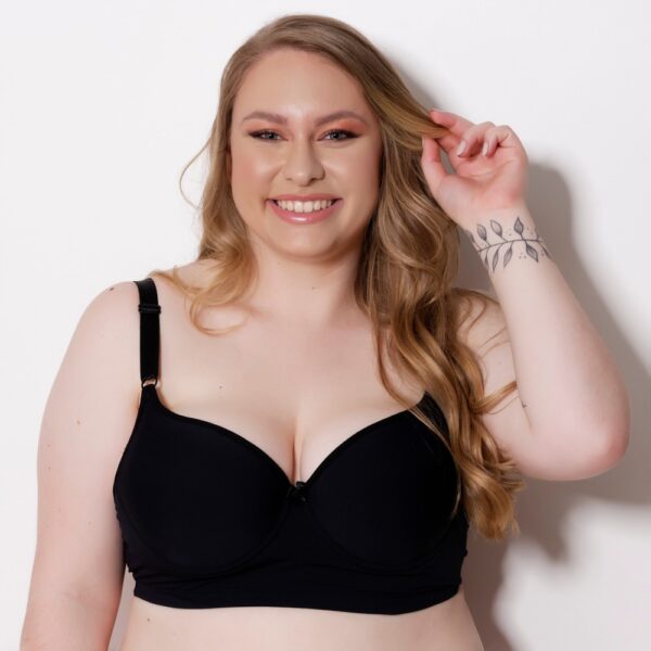 Sutiã Plus Size Microfibra Reforçado com Bojo e Arco de Metal - Imagem 6