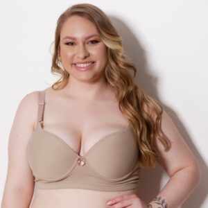 Sutiã Plus Size Microfibra Reforçado com Bojo e Arco de Metal