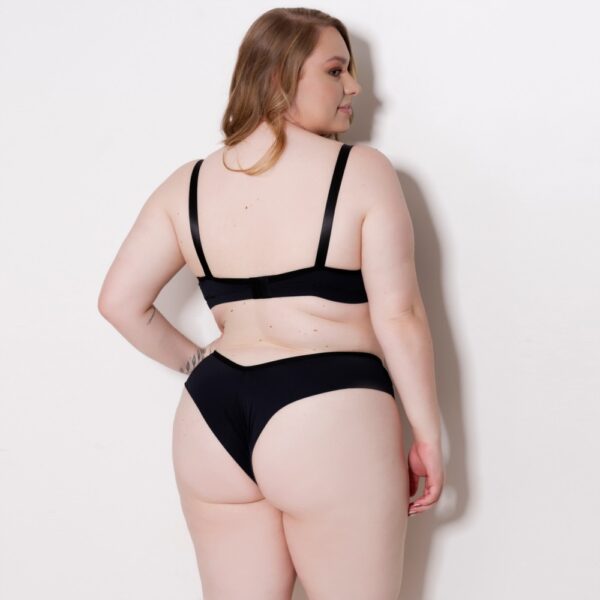 Conjunto Plus Size Lingerie com Bojo Drapeado e Renda - Imagem 6