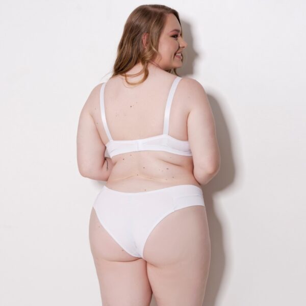 Conjunto Plus Size Microfibra com Bojo Renda e Sustentação - Imagem 8