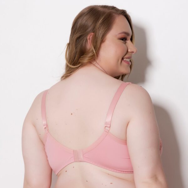 Sutiã Plus Size Sem Bojo Microfibra com Renda e Alças Largas - Imagem 9
