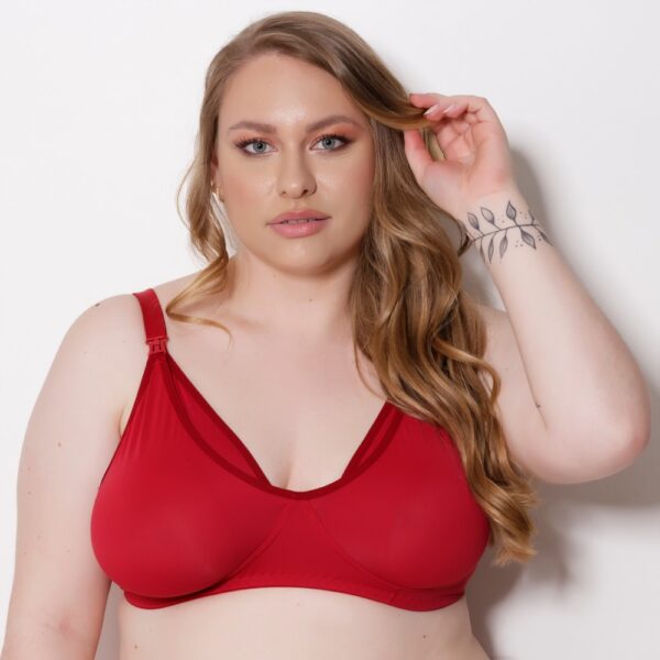 Sutiã Amamentação Plus Size Protetor Mamilos Fecho Prático - Imagem 2