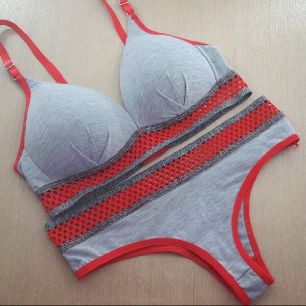 Conjunto Lingerie Sutiã Soft Bojo Calcinha Fio com Elástico - Imagem 8