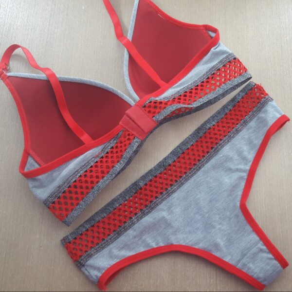 Conjunto Lingerie Sutiã Soft Bojo Calcinha Fio com Elástico - Imagem 9