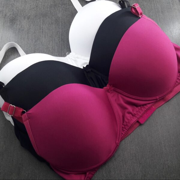 Sutiã Plus Size Microfibra Poliéster com Bojo e Arco Metal - Imagem 3