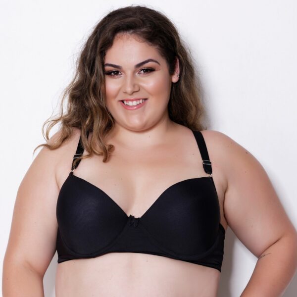 Sutiã Plus Size Microfibra Poliéster com Bojo e Arco Metal - Imagem 6