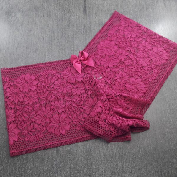 Calcinha Caleçon Plus Size em Renda Sensual com Lacinho - Imagem 2
