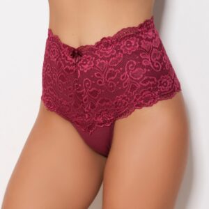 Calcinha Cinta Soninha com Cós em Renda e Modelagem Alta