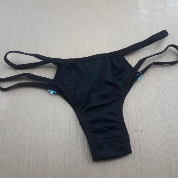 Calcinha Fio Dental Strappy Sexy com Lacinhos - Imagem 6