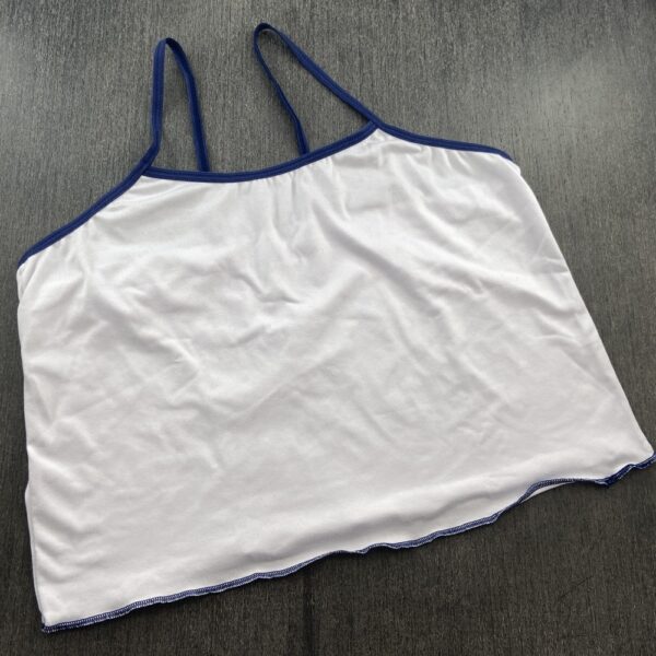 Baby Doll Suede Poliéster Cropped Branco e Short Estampado - Imagem 7