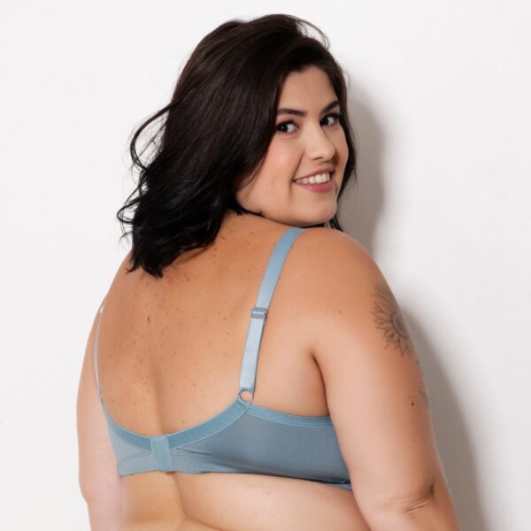 Sutiã Plus Size Poliéster com Bojo e Detalhes em Renda - Imagem 7