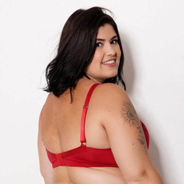 Sutiã Plus Size Poliéster com Bojo e Detalhes em Renda - Imagem 9