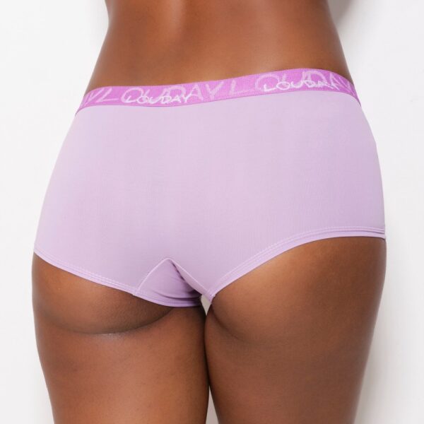 Cueca Feminina Lisa Short em Microfibra com Elástico Exposto - Imagem 10