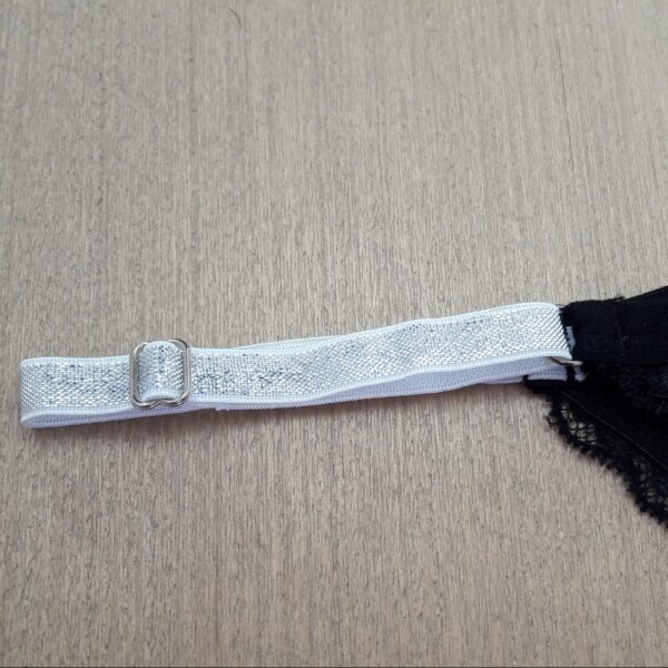 Conjunto Lingerie Sem Bojo em Poliamida e Renda com Telinha - Imagem 7