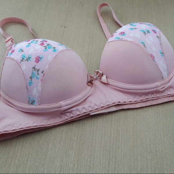 Conjunto Lingerie Poliamida e Renda com Bojo e Estampa - Imagem 6