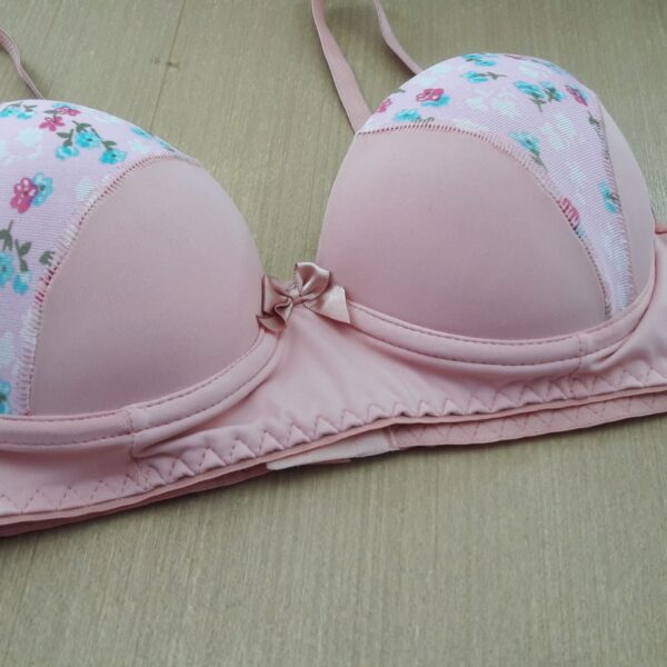 Conjunto Lingerie Poliamida e Renda com Bojo e Estampa - Imagem 7