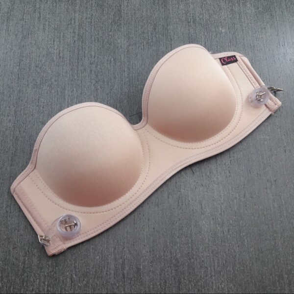Sutiã Tomara que Caia com Bojo Alça de Silicone Removível - Imagem 4