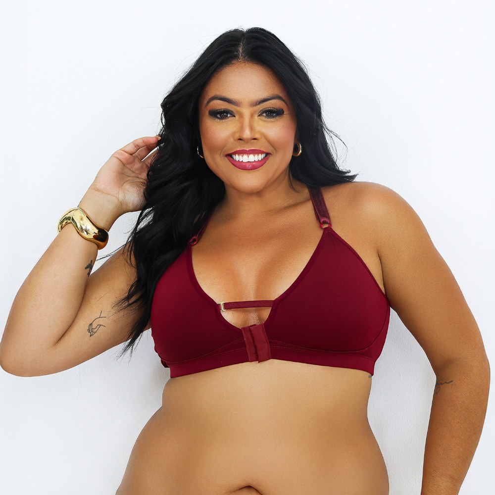 Sutiã Plus Size Sem Bojo Reforçado com Fecho Frontal - Imagem 2