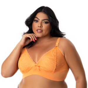 Sutiã Plus Size Sem Bojo Reforçado com Renda